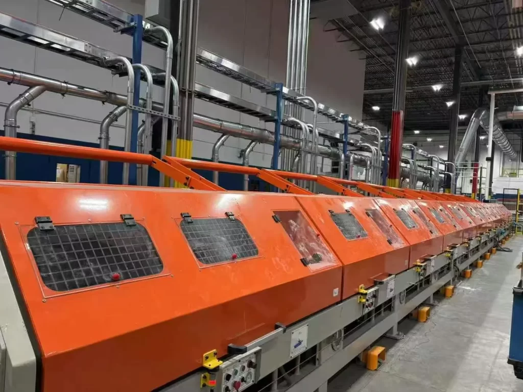 Dry wire drawing machines