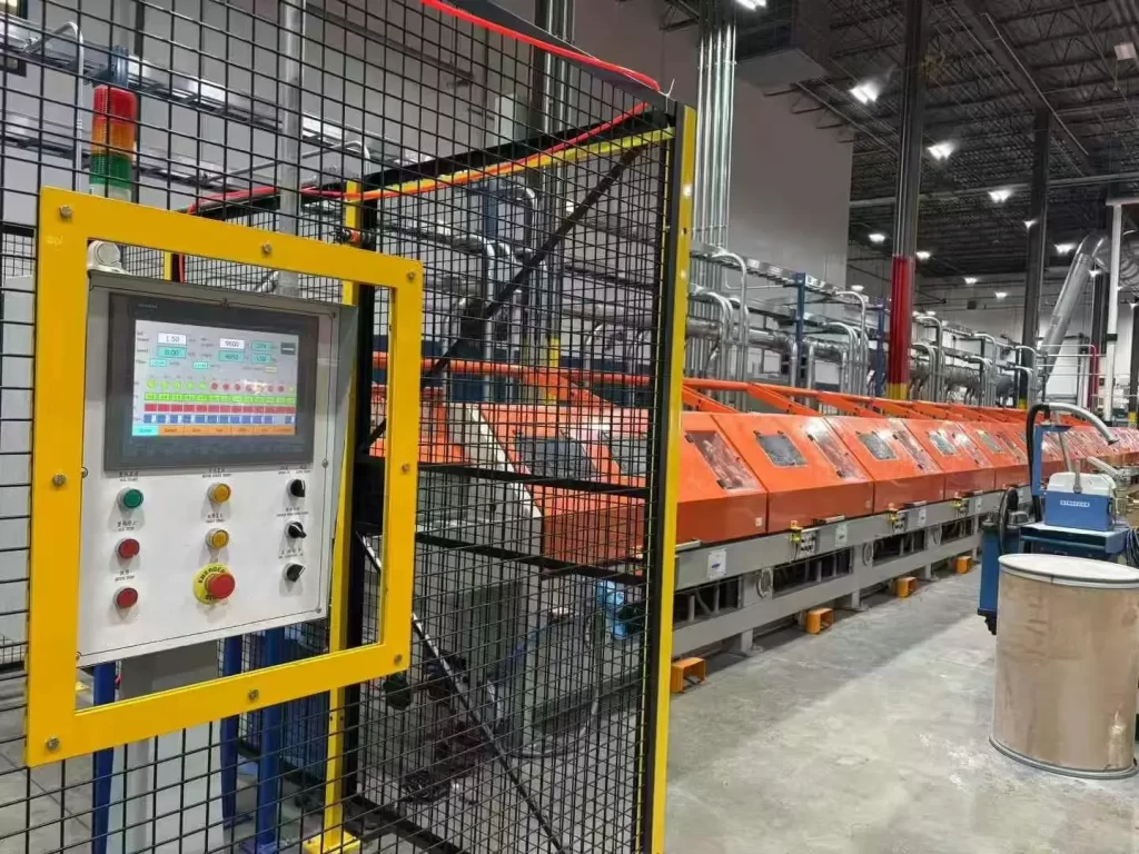 nverted wire drawing machine