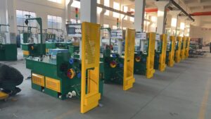 CRM water tank wire drawing machine by Sky Bluer Environmental Technology Co., Ltd., designed for high-speed wet wire drawing with stable cooling, excellent surface quality, and consistent wire diameter.